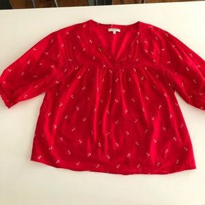 Madwell 3/4 length sleeve top